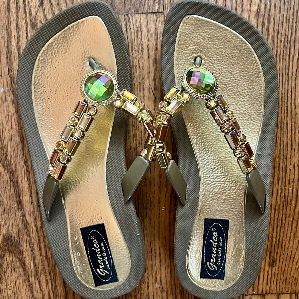 Grandco Jeweled Thongs